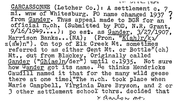 Letcher County – Place Names